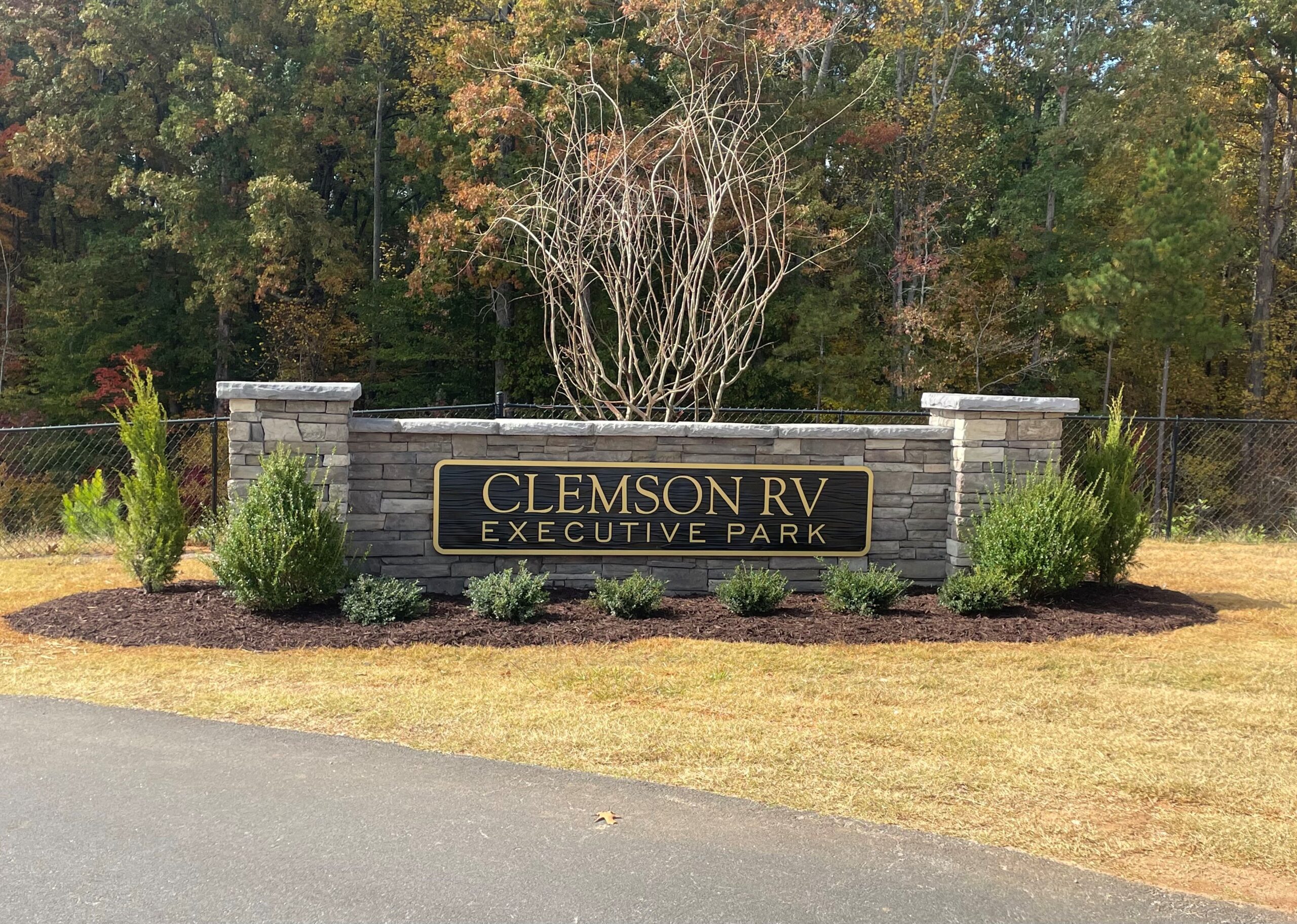 Executive sign horizontal scaled | Clemson RV Park at The Grove