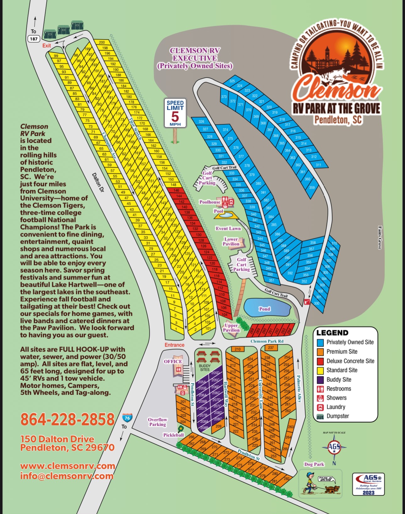MAP | Clemson RV Park at The Grove
